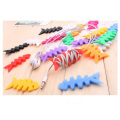 Multi-Color Silicone moda Fish Bone Cabo Winder